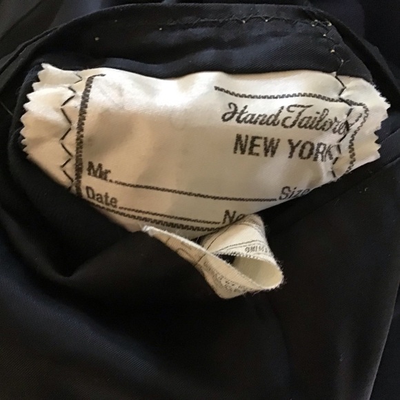 Eagle Clothes Black Wool Four Button MidLength Vintage Notch Collar Overcoat 44 - Picture 14 of 15